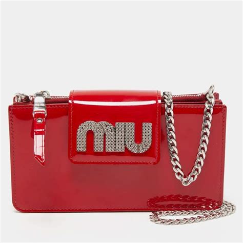 miu miu red patent wallet|michael miu.